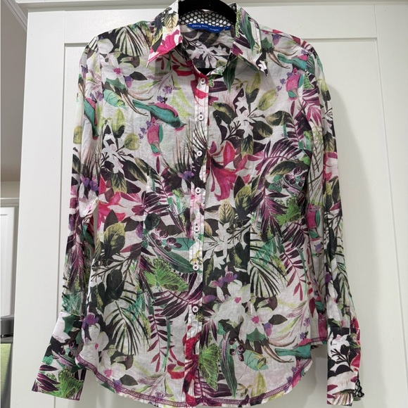 Georg Roth Los Angeles Floral Multicolor Women's Blouse - Picture 1 of 4
